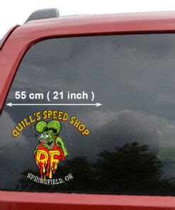 Pcs Hot Rod Garage Door Art Rat Fink Vinyl Stickers Dingmun