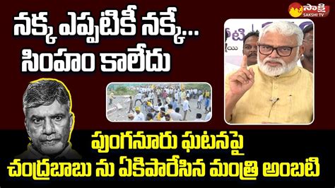 Ambati Rambabu Sensational Comments On Chandrababu Punganur Incident