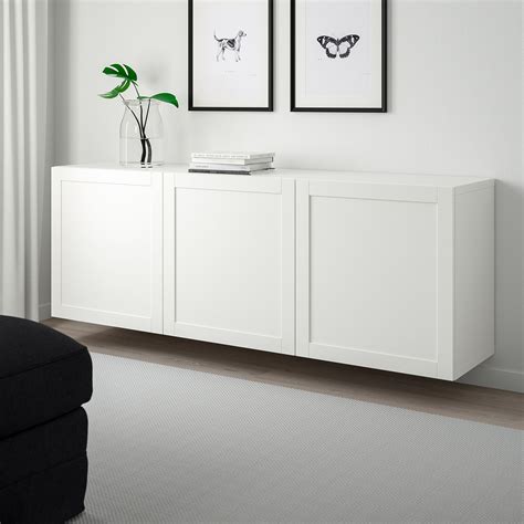 BestÅ Wall Mounted Cabinet Combination White Lappviken White 180x42x64 Cm Ikea Wall