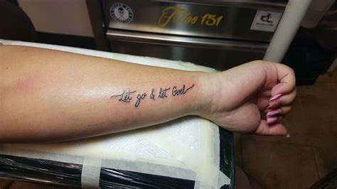 Let go & Let God tattoo | God tattoos, Go tattoo, Let it go tattoo