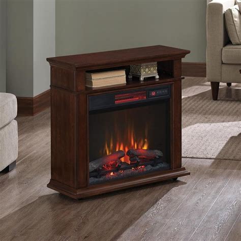 Duraflame In W Cherry Infrared Quartz Electric Fireplace At Lowes