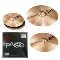 PLATILLOS PAISTE JUEGO PST5 14 HI HAT 16 CRASH 20 RIDE