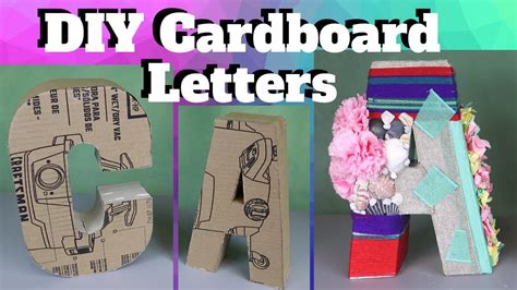 Diy Cardboard Letters Easiest Method To Make D Letters Tutorial