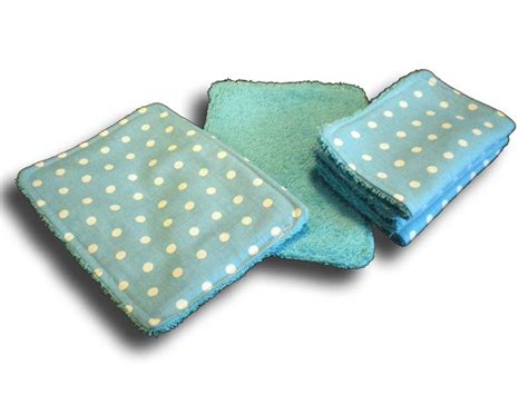 Lingettes bébé lavables en coton éponge bleu Achat lingettes lavables