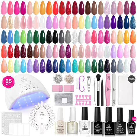 Amazon Beetles Pcs Gel Nail Polish Kit With Uv Light Colors