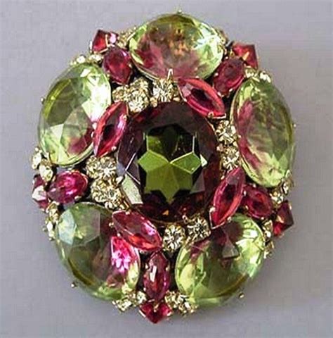 Henry Schreiner Vintage Costume Jewelry Kaleidoscope Effect