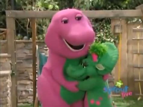 Baby Bop Thanks Barney And Gives Him A Hug | Barney & friends, Barney the dinosaurs, Hugs and ...