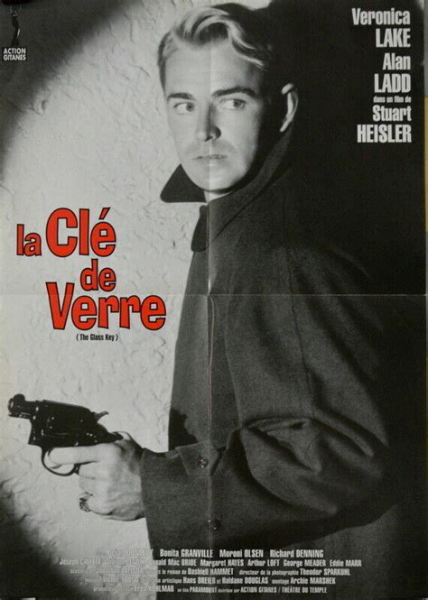 Alan Ladd Veronica Lake The Glass Key Stuart Heisler 1942 French Poster