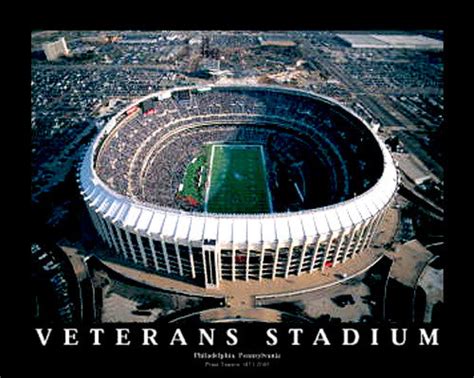 Philadelphia Eagles Veterans Stadium Gameday Classic Poster Print ...