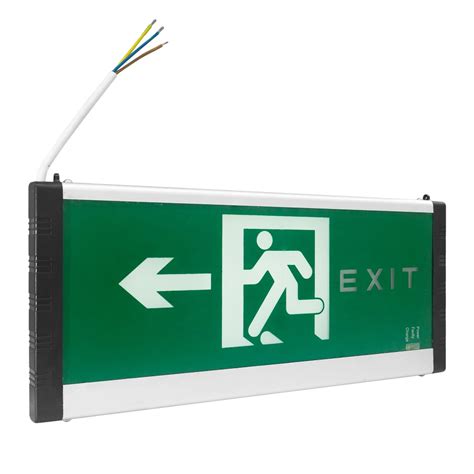 3w Led Fire Sign Emergency Indicator Wall Mounted Exit Light With Iron