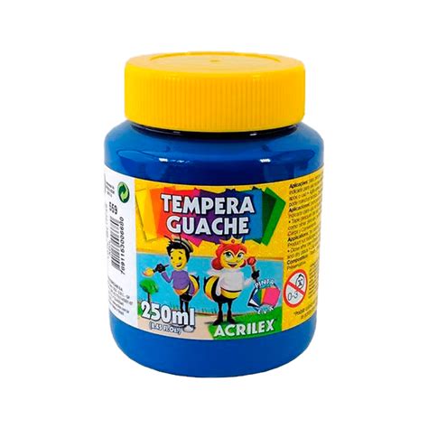 Tinta Tempera Guache Ml Azul Acrilex Acrilex