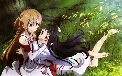 Asuna And Yui Moment 4k Ultra Hd Sword Art Online Wallpaper