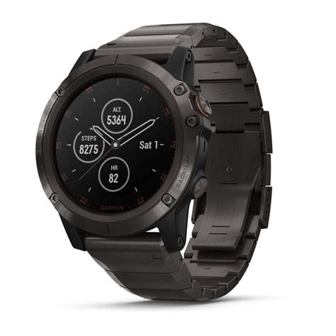 Garmin Fenix X Plus Sapphire Carbon Grijs Dlc Titanium Met Titanium