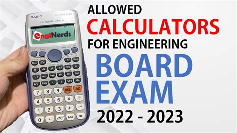 Allowed Calculators In Board Exam By Prc Part