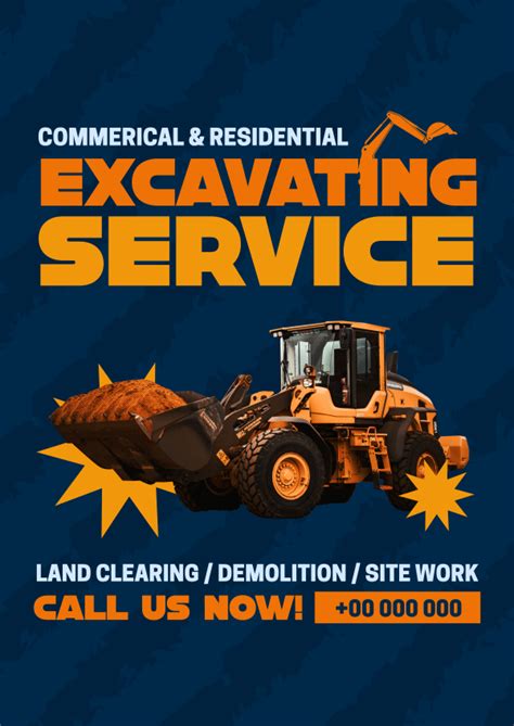 Professional Excavation Service Letterhead Brandcrowd Letterhead Maker