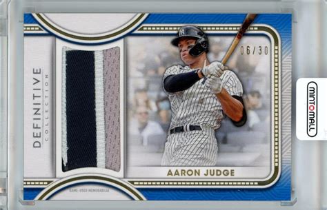 Mint Topps Definitive Collection Aaron Judge Jumbo