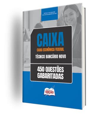 Caderno Caixa Técnico Bancário Novo