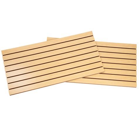 Sswbasics Ft X Ft Horizontal Maple Slatwall Panels Pack Of