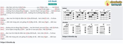 Chord Lối Thoát Tab Song Lyric Sheet Guitar Ukulele Chords Vip