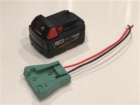 Milwaukee M Battery Adapter Power Dock With Awg Wires For Etsy