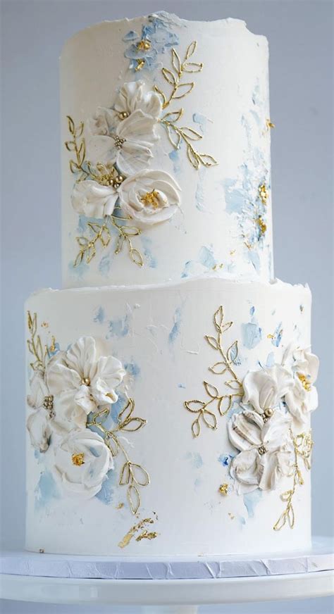 Beautiful Blue Wedding Cake