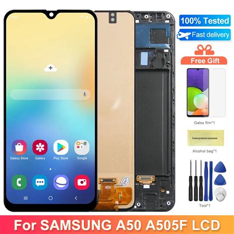 Tft A50 Display Screen With Frame For Samsung Galaxy A50 A505 A505FN