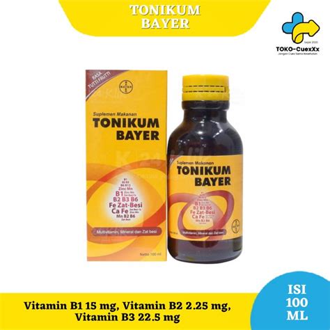 TONIKUM BAYER 100 ML SUPLEMEN MAKANAN MULTIVITAMIN MINERAL ZAT BESI