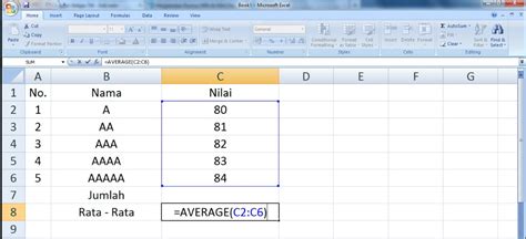 Rumus Microsoft Excel Dasar Artikel Pendidikan Riset