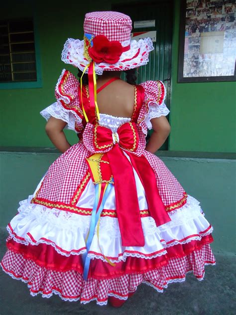 Vestido de festa Junina Infantil Modelos para dançar quadrilha Toda