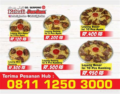 Selalu Diperbarui Menu Kebuli Jordan Gading Serpong Tangerang