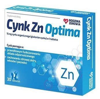 Cynk Zn Optima 30 Tabletek Cynk Apteka Internetowa Lek24 Pl