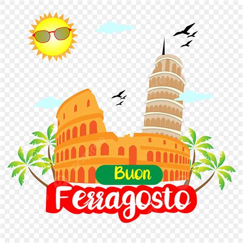 Ferragosto Vector Hd PNG Images Buon Ferragosto Roma Vector Buon