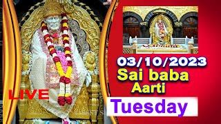 Shirdi Sai Baba Temple Live Aarti 03 October 202 Doovi