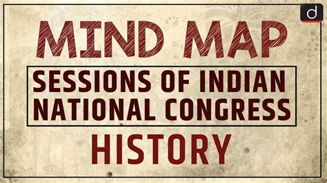 Sessions Of Indian National Congress Mindmap Drishti Ias Youtube