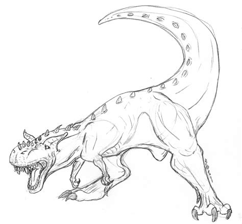 Carnotaurus Coloring Pages Coloring Home