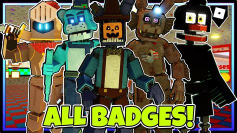 HOW TO GET ALL 21 BADGES In FNaF RP New Improved ROBLOX YouTube