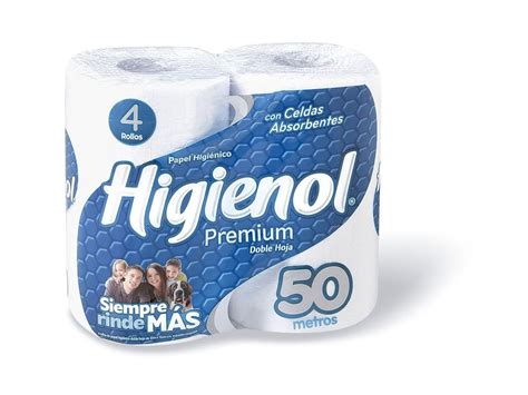 Papel Higienico Higienol Doble Hoja Premium 50 Mts X 4 Ip1199 — El Clon