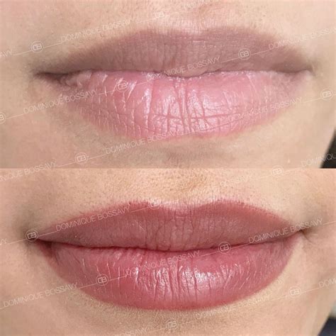 Before After Lips Microblading Tattoo With Nanocolor Infusion Lips Microblading Permanent