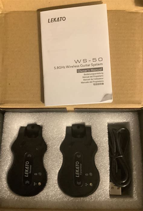 Lekato WS 50 5 8GHz Wireless Guitar Transmitter Receiver System NIB