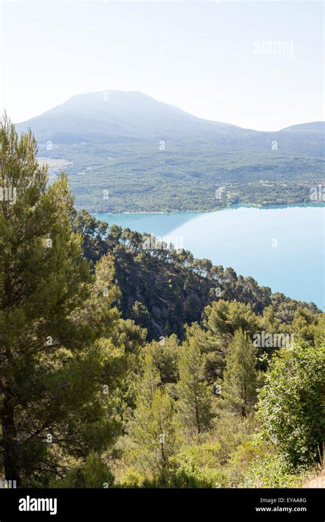 The Sainte Croix Lake Seen From A Vantage Point Near The Village Of