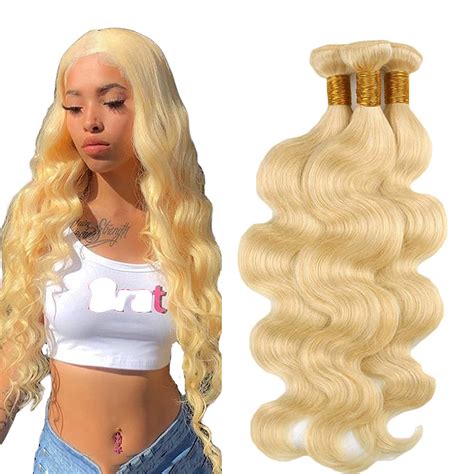 Amazon Honey Blonde Bundles Human Hair Bundles Body Wave