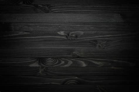 Textura De Madera Negra Foto Premium