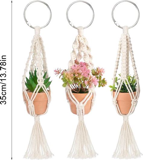 Plantenhanger Plantenhanger Macrame Plantenhangers Macrame Touw