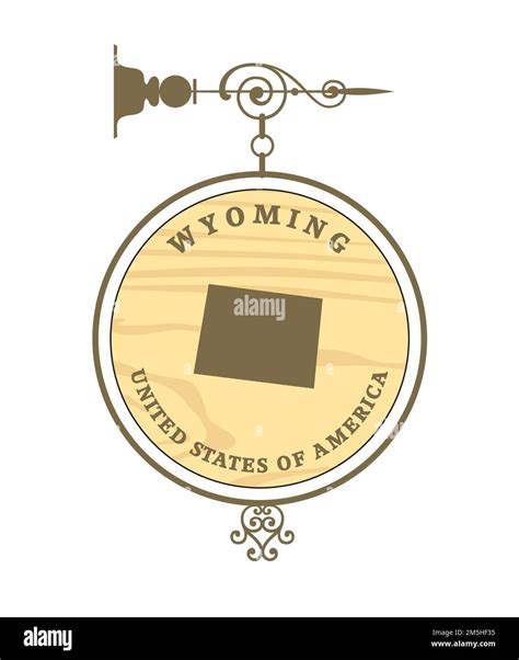 Map Of Freedom Wyoming Stock Vector Images Alamy