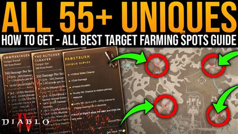 Diablo All Best Uniques Target Farm Spots All Druid Necro