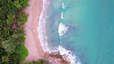 Praia Tropical Surpreendente Ondas Do Mar Fundo Ondas Gigantes Na