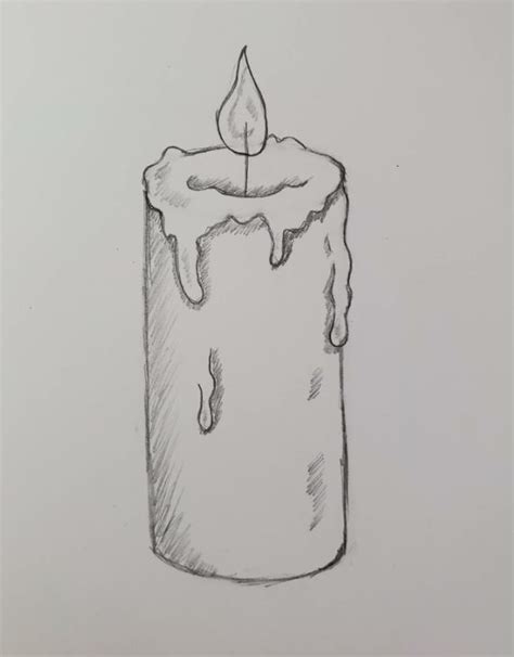 How To Draw Candles Step By Step