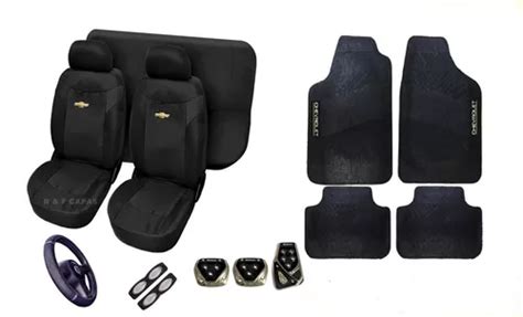 Kit Capas Bancos Pedaleira Tapetes Volante Corsa Classic 11