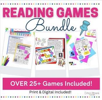 Reading Comprehension Games By Ciera Harris Teaching TPT