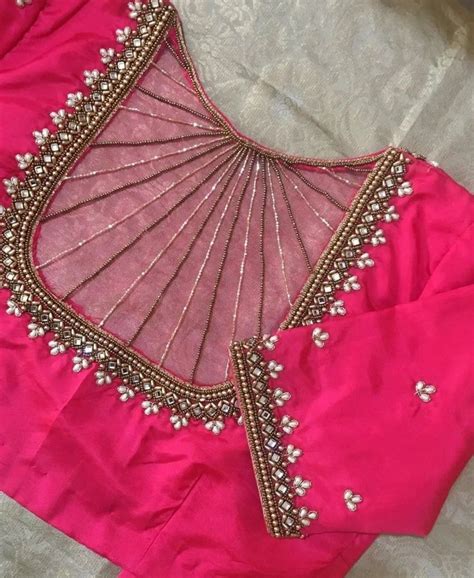 Pin By Blouse Design Kuttikuttyaariw On Aari Blouse Fancy Work Latest